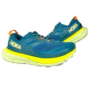 HOKA Stinson ATR 6 Running Shoes Mens 10 Blue Coral Teal 1110506 BCBT